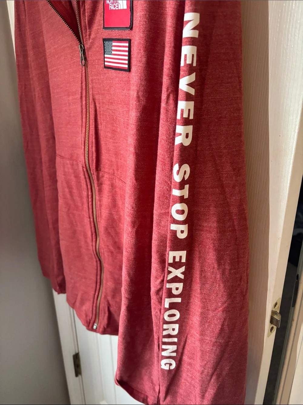 The North Face soft red